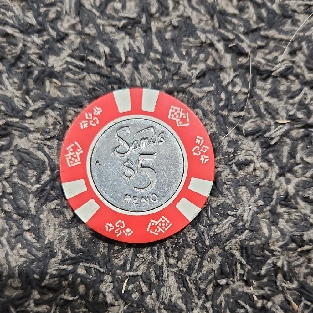 Reno Red Poker Chip